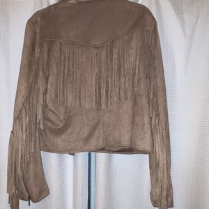 Bagatelle Suede Fringe Jacket